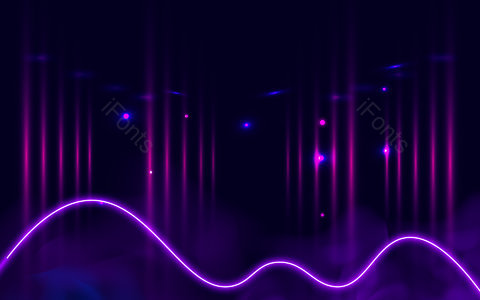 紫色背景 发光 科技感 舞台效果 未来风 灯管